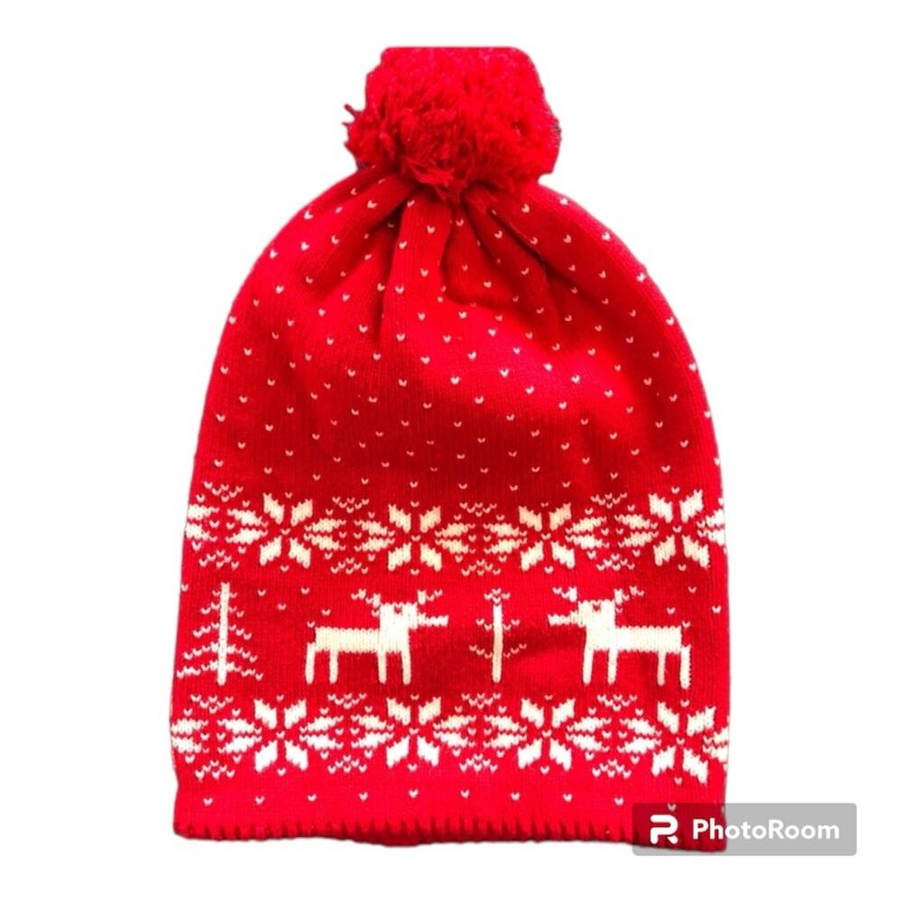 Winter Knitted Hat Toddler With Deer
